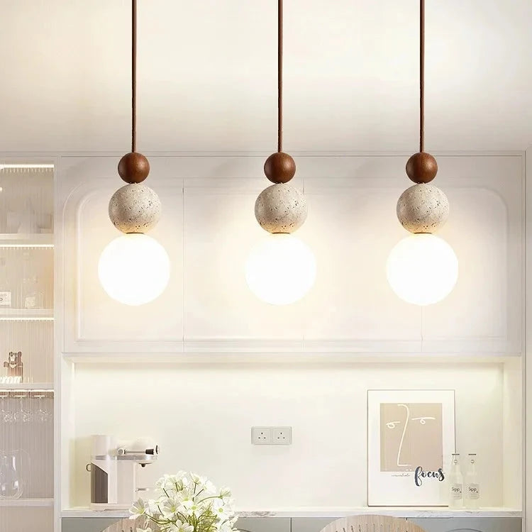 Cream Style Bedroom Bedside Pendant Lamp