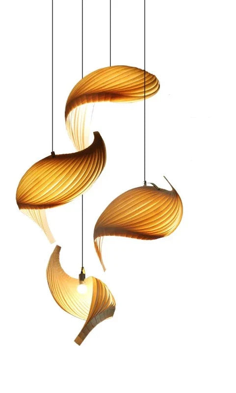 Elegant Japanese Vortex Pendant Light