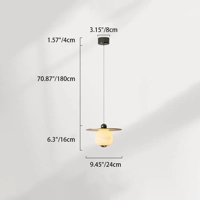 Noordse Marmeren Sferische Licht