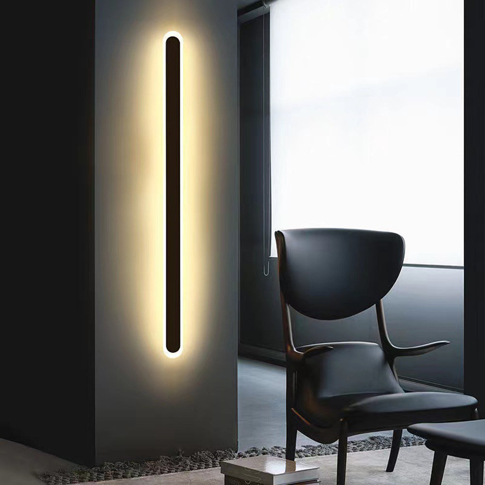 Lampe extérieure étanche IP65 en métal linéaire minimaliste Edge