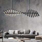 Black Talia pendant in a modern living room