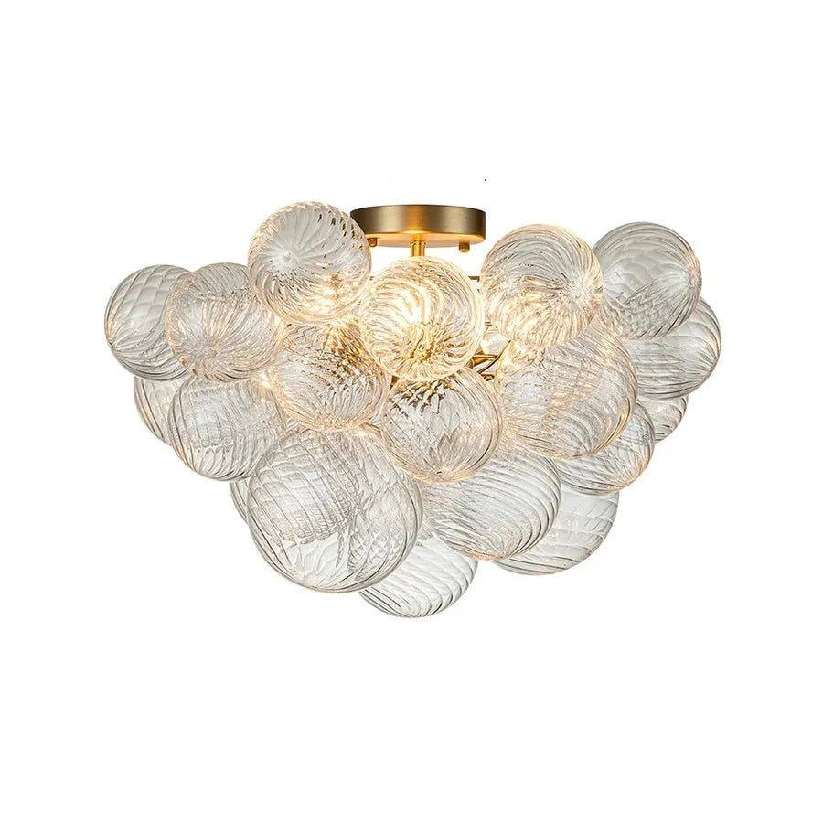 Cluster Ribbed Bubble Chandelier