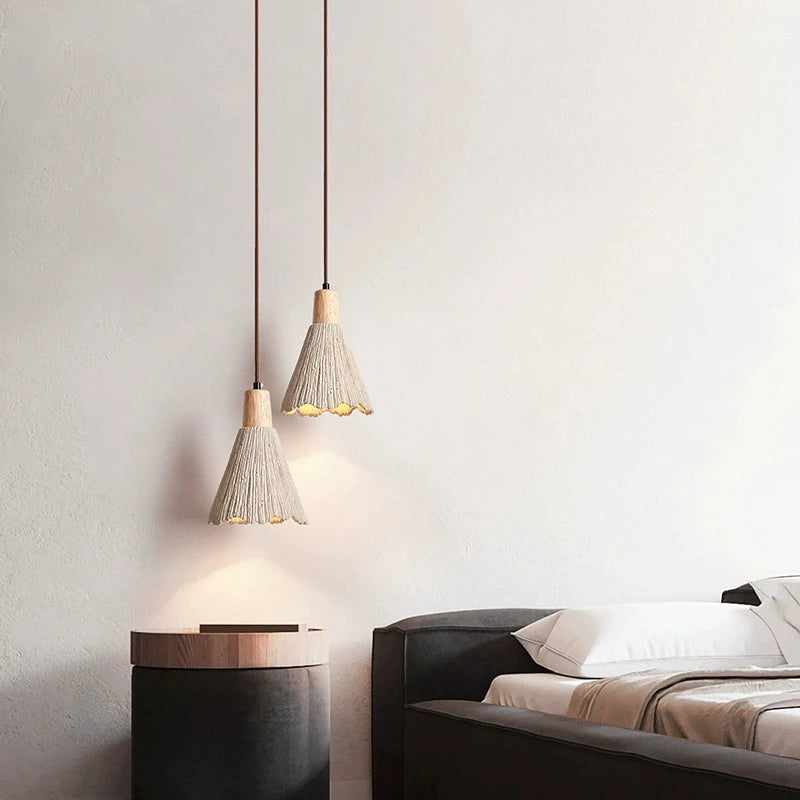 Lampe à pendentif en ciment minimaliste