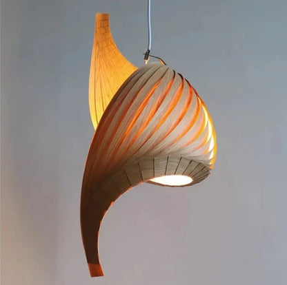 Elegant Japanese Vortex Pendant Light