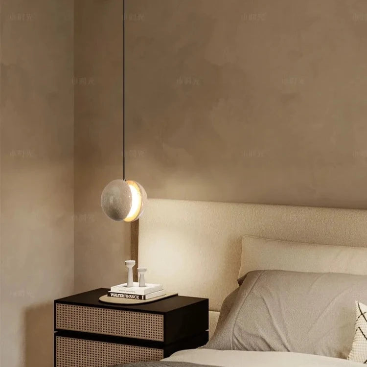 Travertine Lunar Chandelier