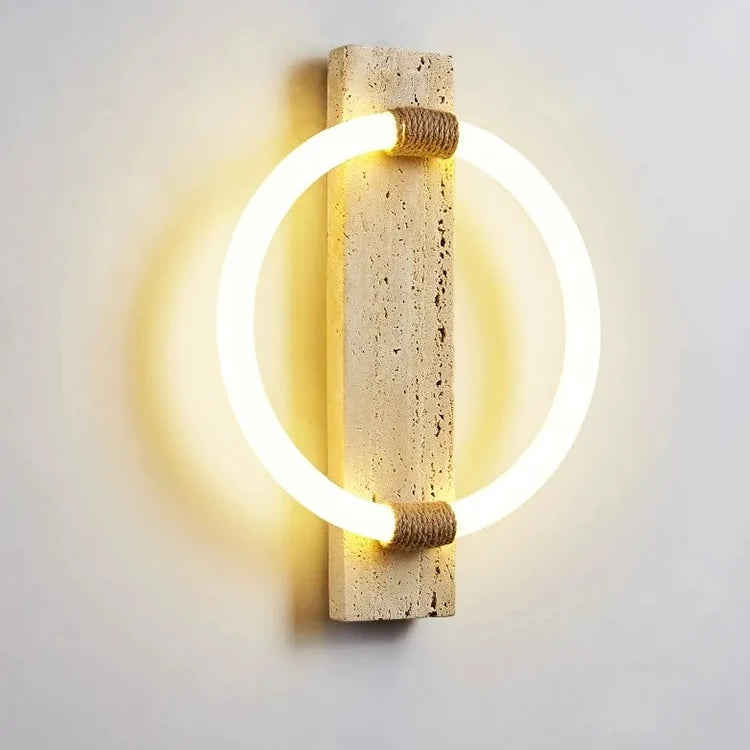 Travertine Medieval Retro LED Wall Lamp