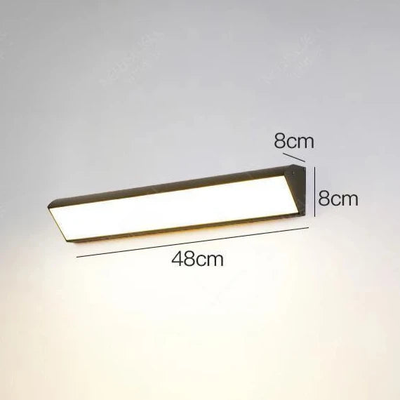 Strakke Buiten Lange Strip LED Wandlamp