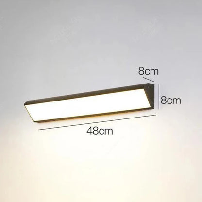 Sleek Outdoor Long Strip LED Wall Lamp