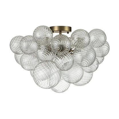 Cluster Ribbed Bubble Chandelier