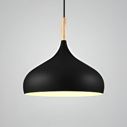 Nordic Wooden and Aluminum Pendant Light