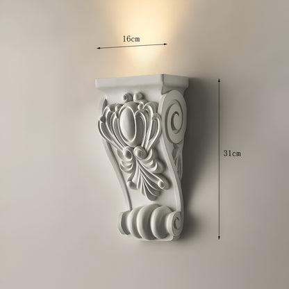 Leonardo Sculptural Plaster Retro Minimalist Wall Lamp