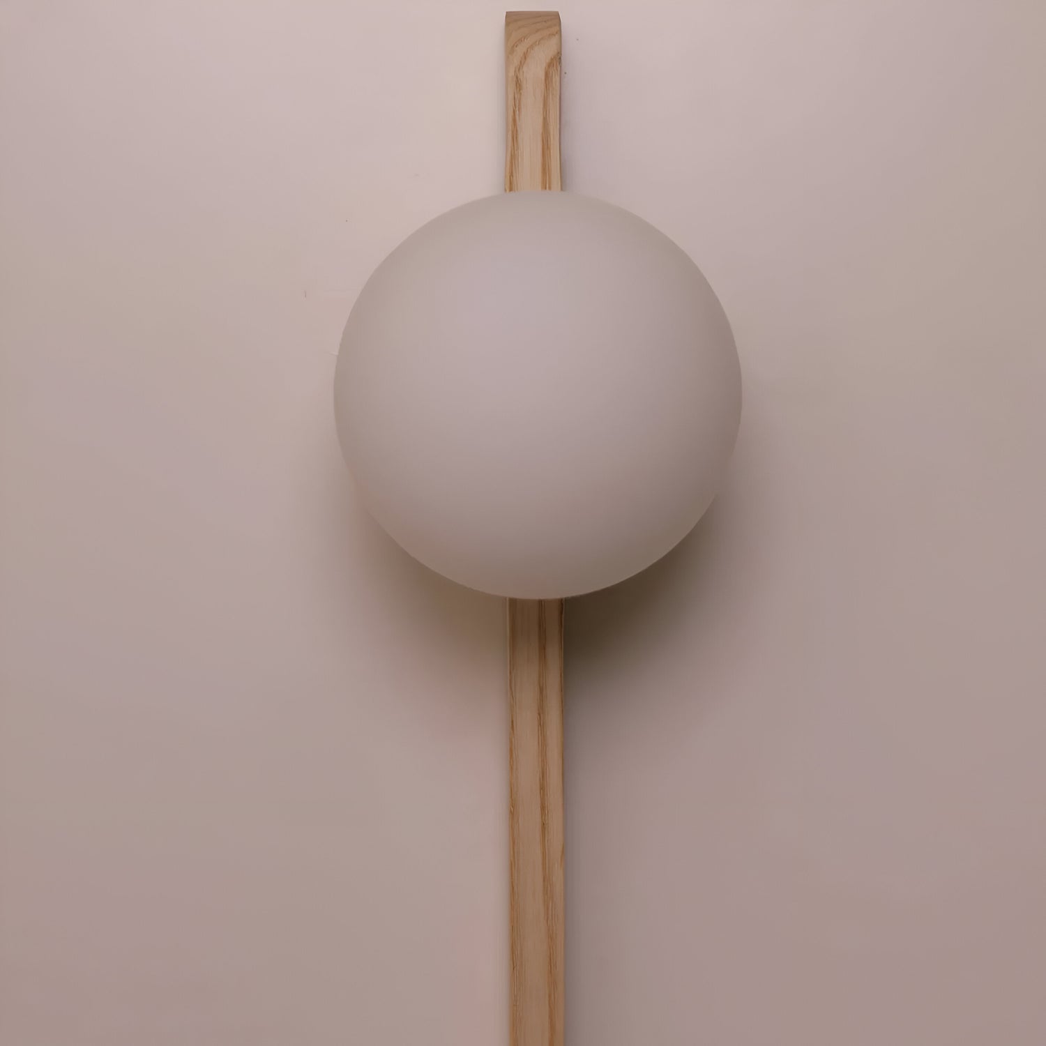 Thais Wood Nordic Glass Wall Light