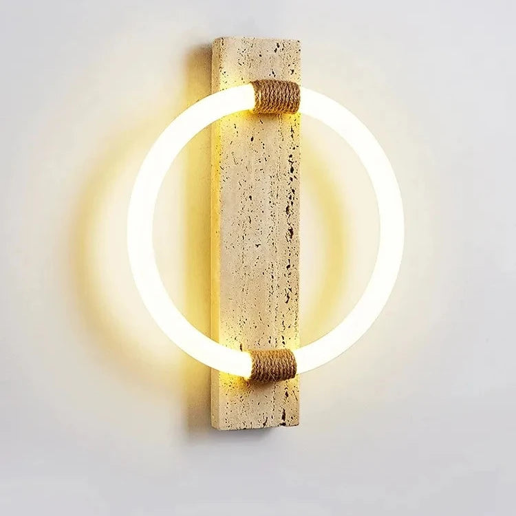 Travertine Medieval Retro LED Wall Lamp