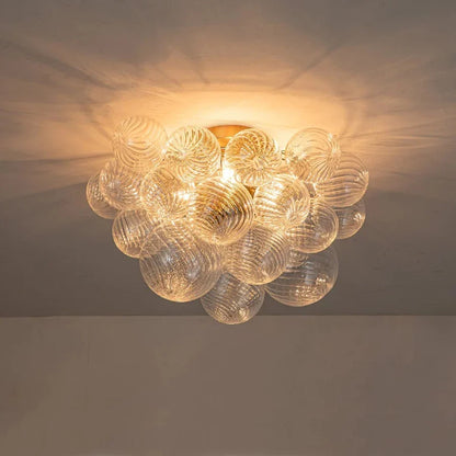 Cluster Ribbed Bubble Chandelier