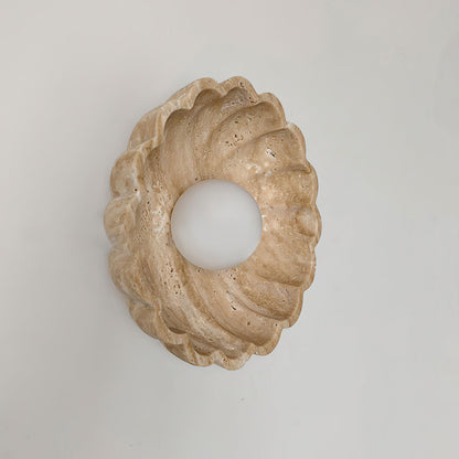 Aurea Moderne Travertin-Wandlampe