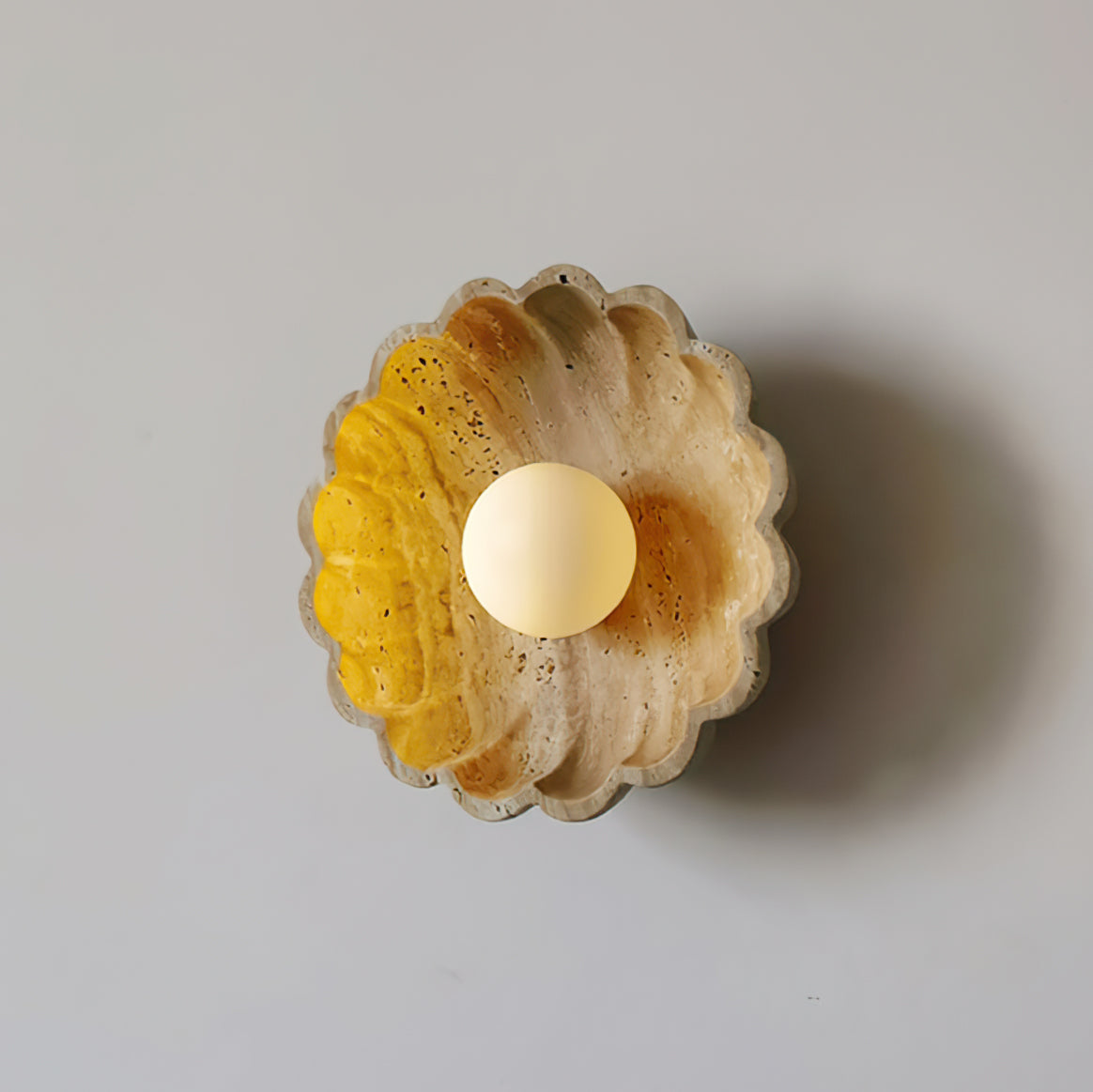 Aurea Moderne Travertin-Wandlampe