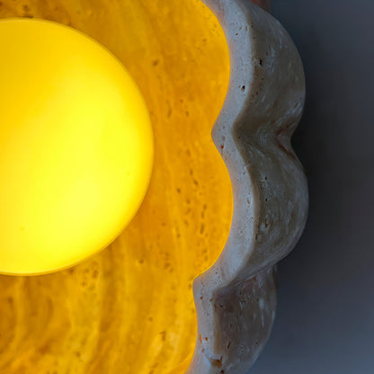 Aurea Moderne Travertin-Wandlampe