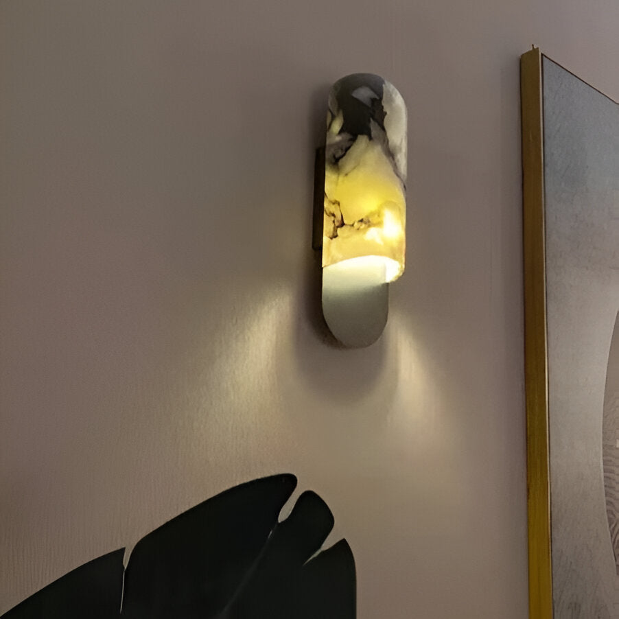 Morwenna Nordic Marble Cave LED Wall Light