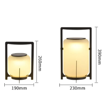 Lampada da tavolo da esterno impermeabile IP65 a energia solare sostenibile