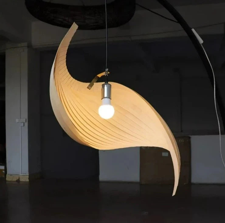 Elegant Japanese Vortex Pendant Light