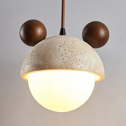 Travertine Micky Hanging Light