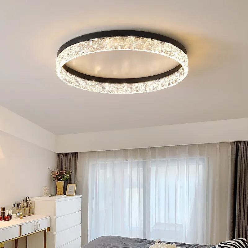 Nordic crystal ceiling light