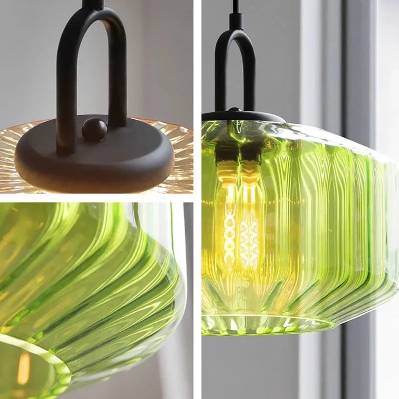 Retro Glass Nordic Loft Design Pendant Light