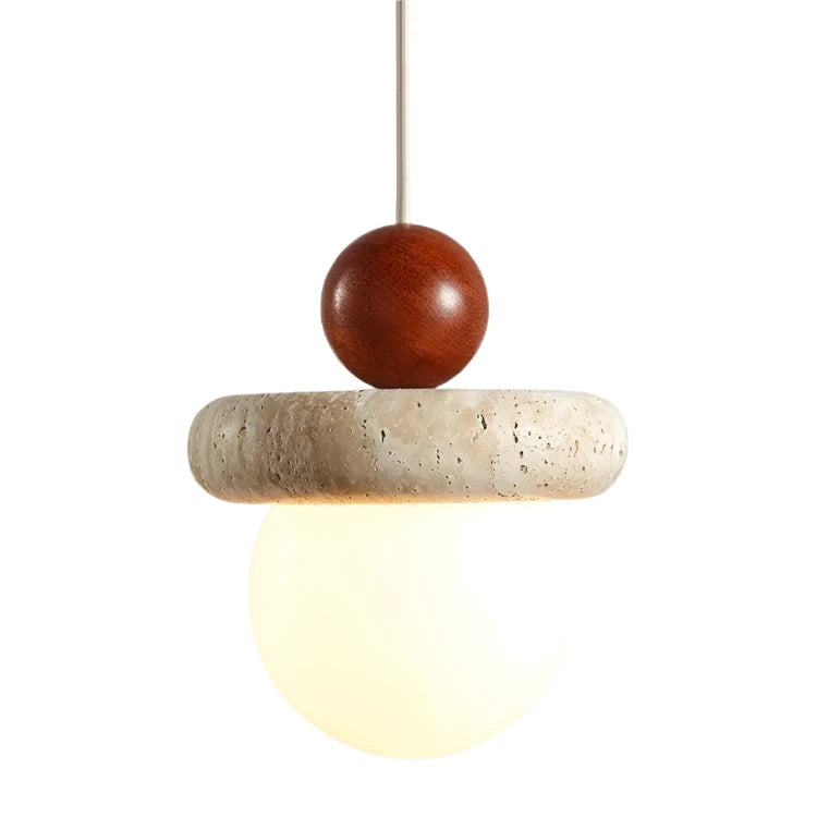 Cream Travertine Pendant Chandelier