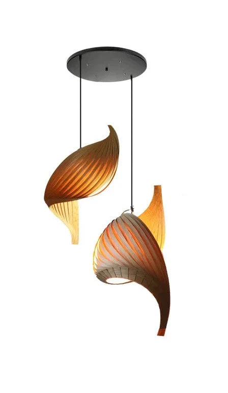 Elegant Japanese Vortex Pendant Light