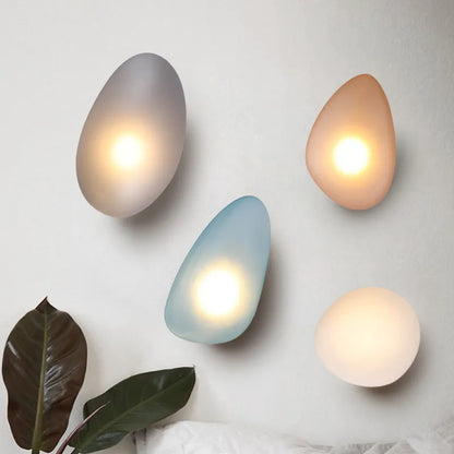 Stained Cobblestone Shape Glass Wall Lamp