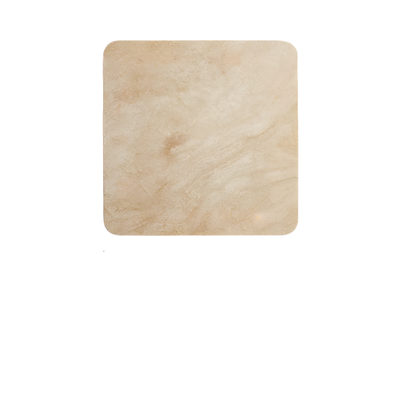 Square Travertine Outdoor Wall Light