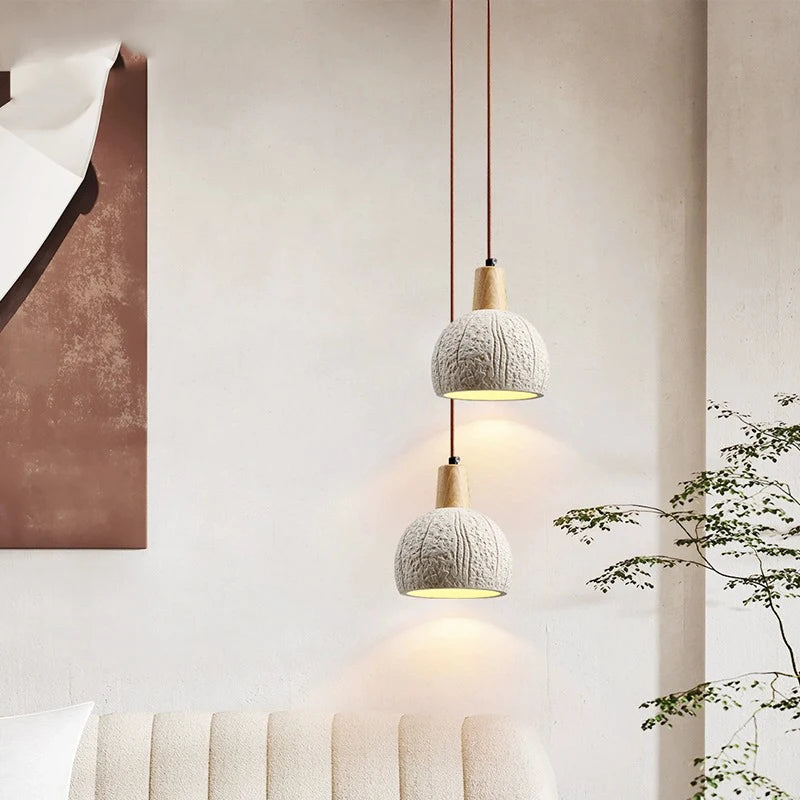 Round Cement Pendant Chandelier