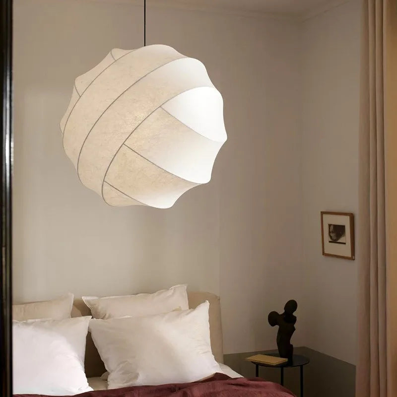 Wabi Sabi Silk Ball Pendant Light