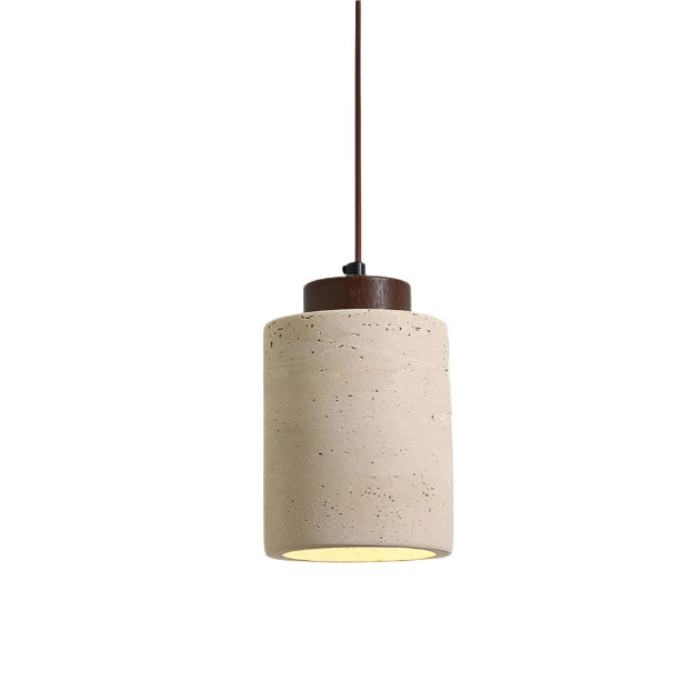 Retro Nordic Travertine LED Pendant Lamp