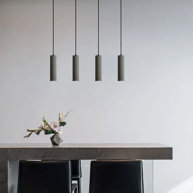 Chandelier en ciment : Suspension LED moderne