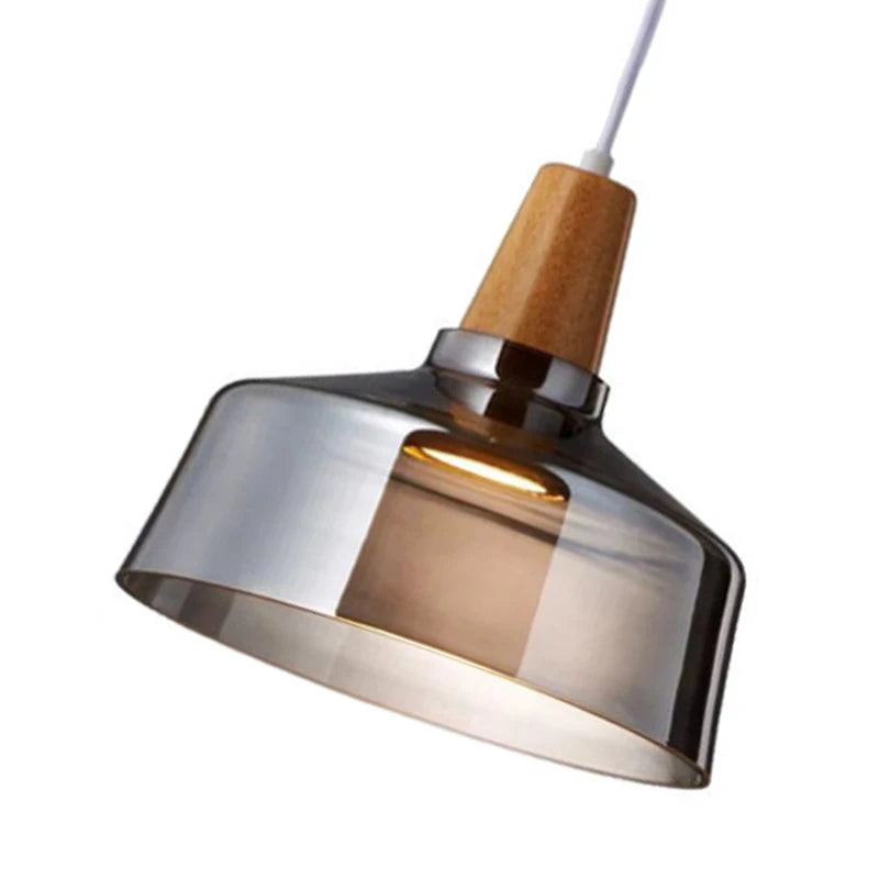 Moderne Loft Industriële Noordse Glazen Hanglamp