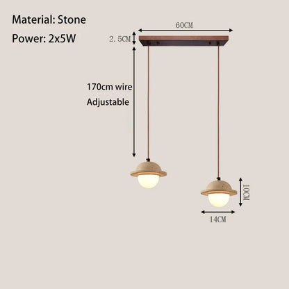 Travertijn Spiraal Hanglamp