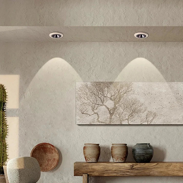 Round Travertine Recessed LED Spotlight