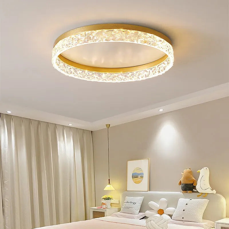 Nordic crystal ceiling light