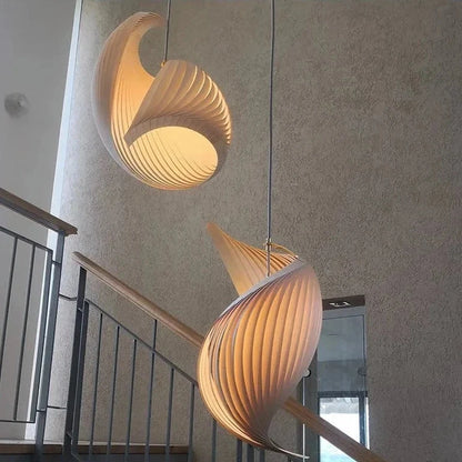 Elegant Japanese Vortex Pendant Light