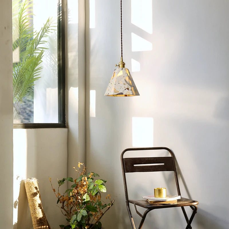 Terrazzo Marble LED Pendant Lamp