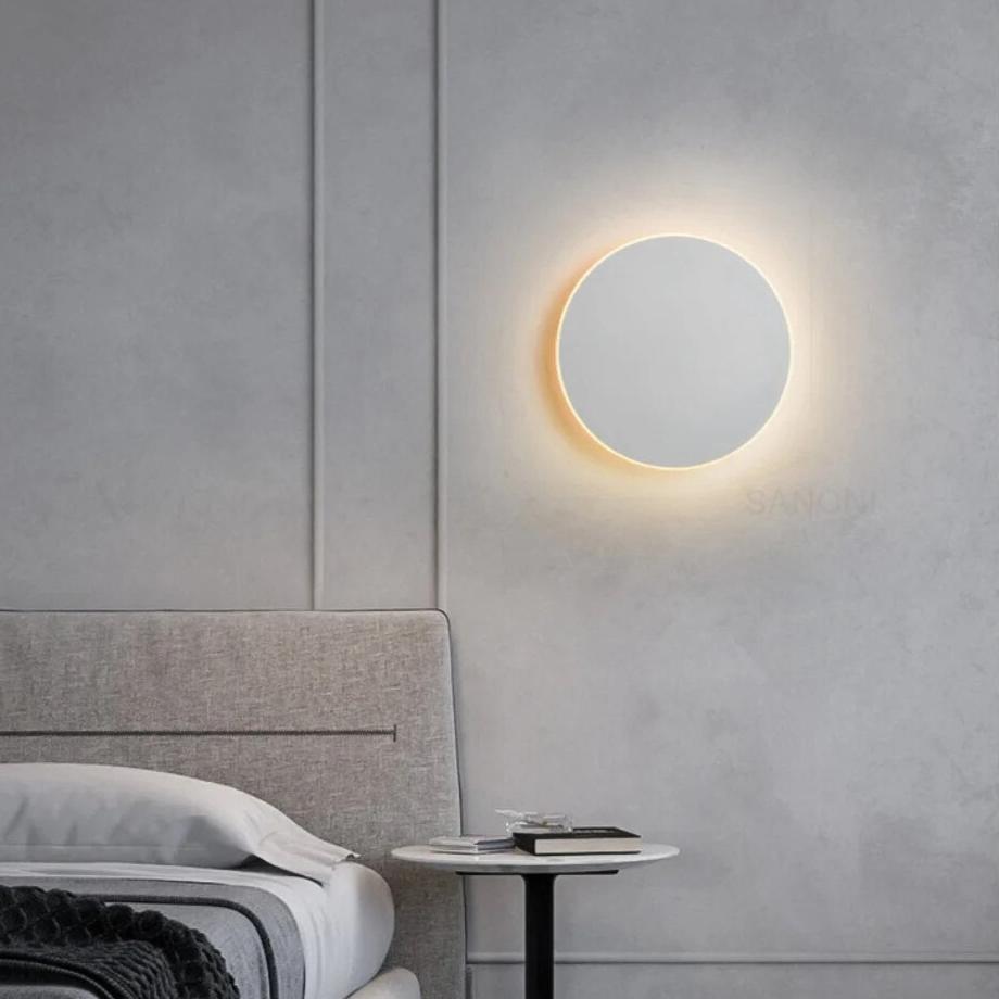 Applique murale ronde LED moderne nordique avec capteur