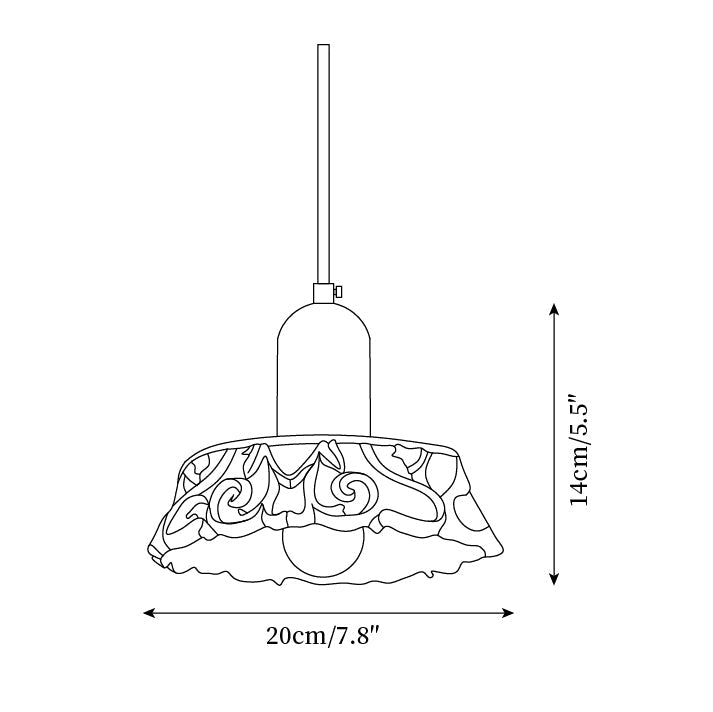 Lampada a sospensione Shana in resina moderna nordica