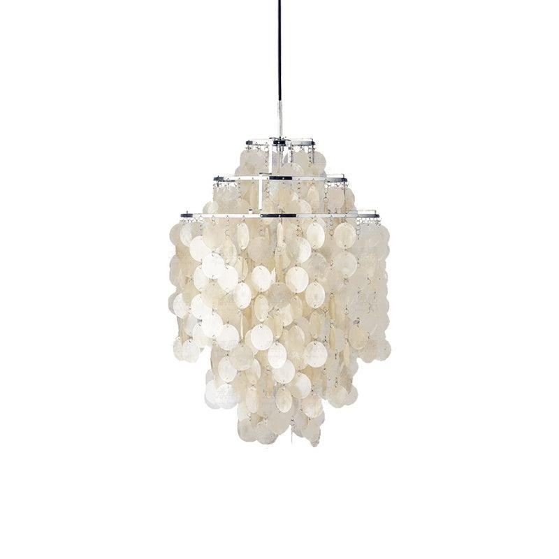 Italian Vintage Natural Seashell Pendant Light