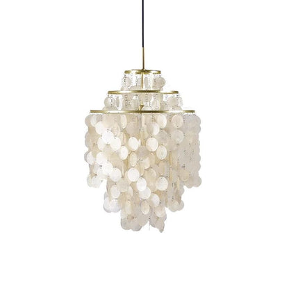 Italian Vintage Natural Seashell Pendant Light