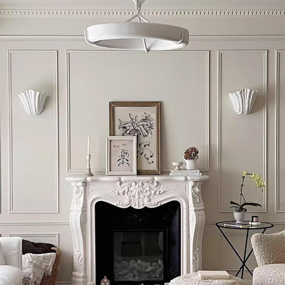 Coquille Sculptural Plaster Shell Wall Light