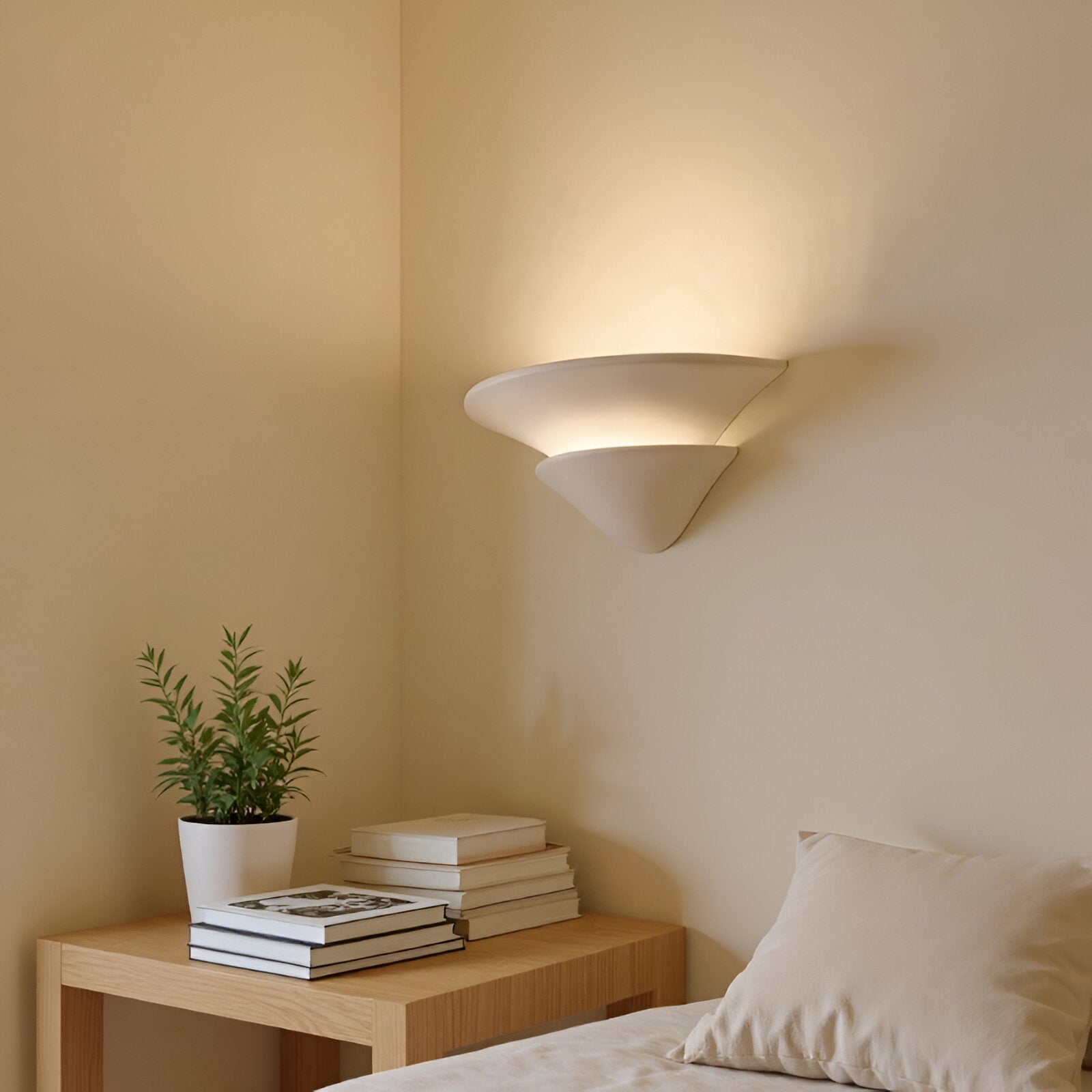 Shellora Wabi-Sabi Plaster Wall Light