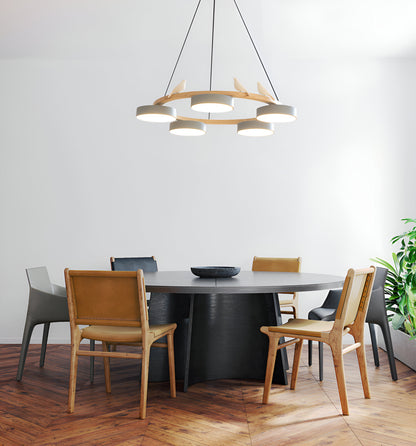 Sienna Nordic Acrylic Bird Round Pendant Light
