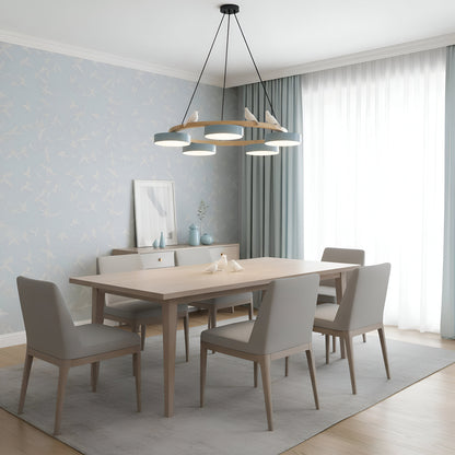 Sienna Nordic Acrylic Bird Round Pendant Light