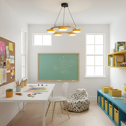 Sienna Nordic Acrylic Bird Round Pendant Light